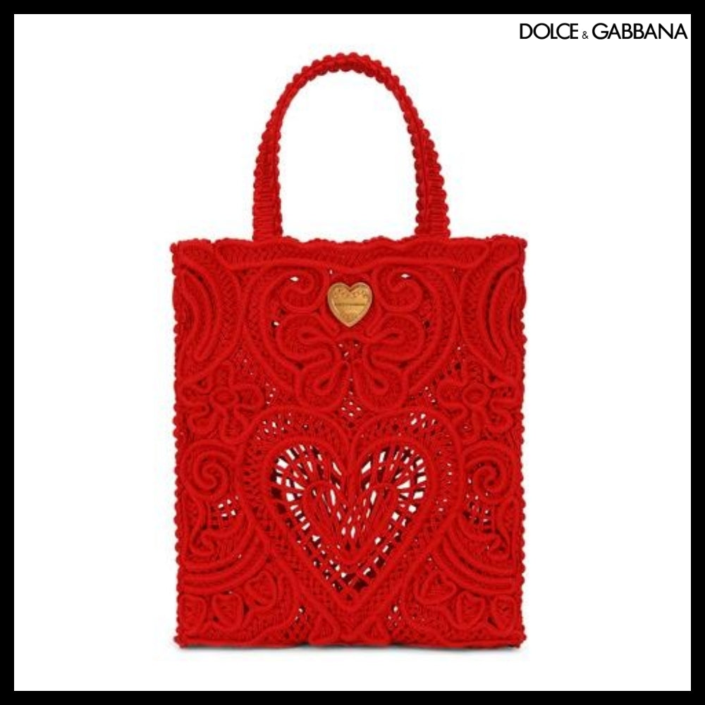 【Dolce&Gabbana】SMALL CORDONETTO LACE SHOPPER
