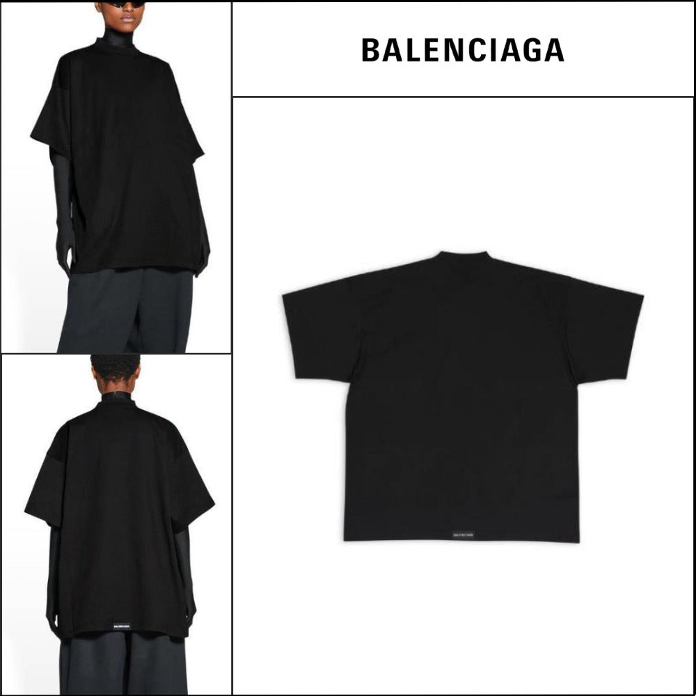 【BALENCIAGA】Tab Oversized T-Shirt 0100