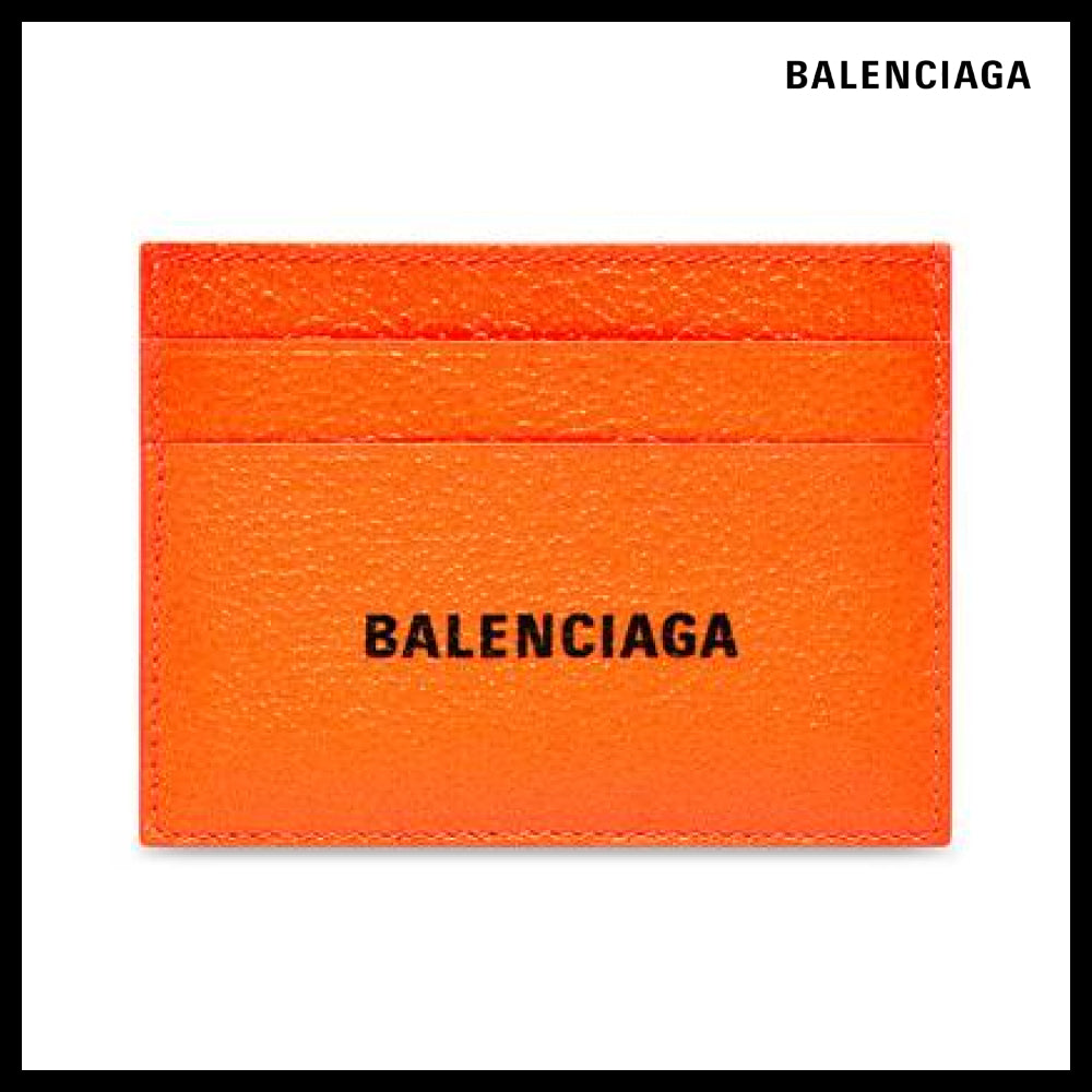 【BALENCIAGA】CASH CARD HOLDER IN NEON ORANGE
