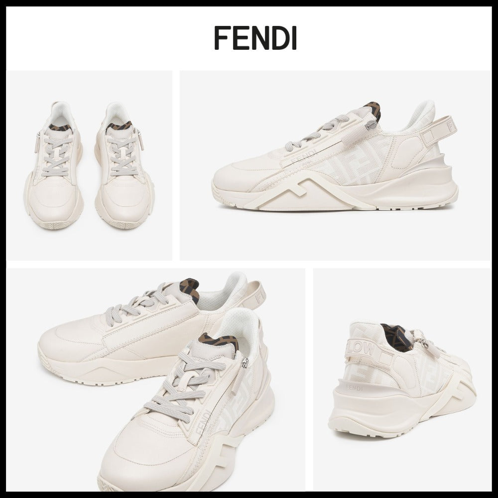 【FENDI】Fendi Flow Sneakers White