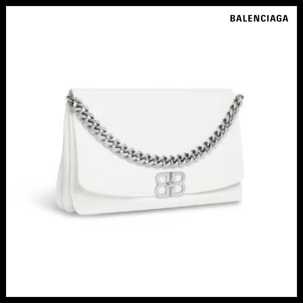 【BALENCIAGA】BB Soft Large Flap Bag Optic White