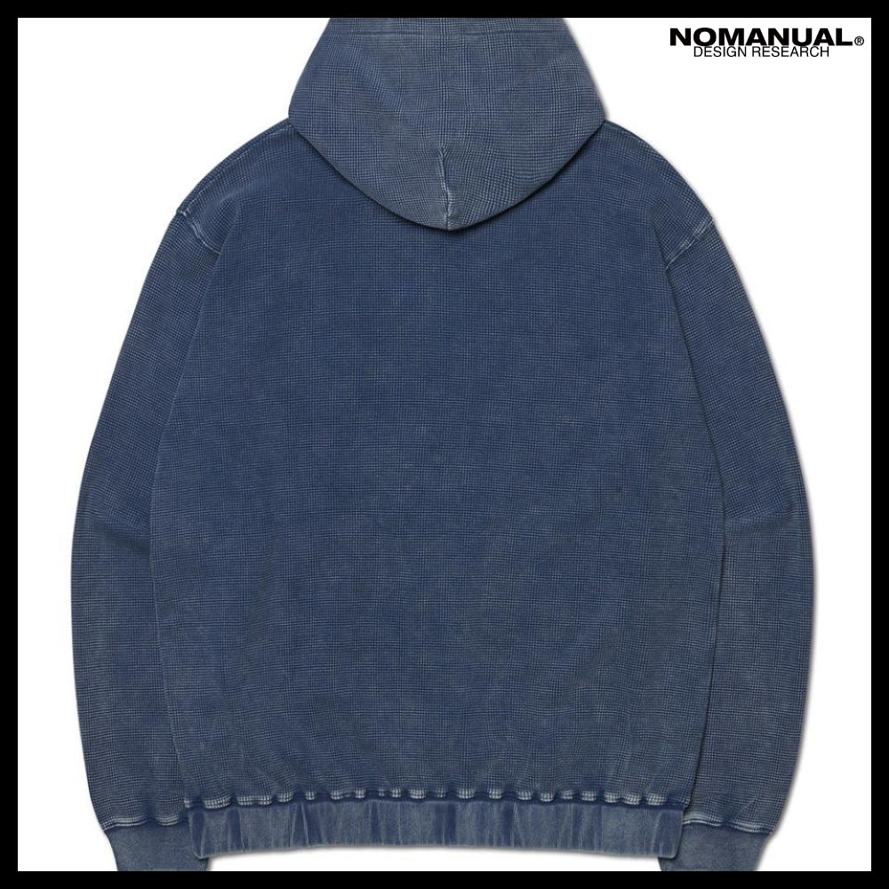 【NOMANUAL】VINTAGE WAFFLE HOODED ZIP UP 2 Colors