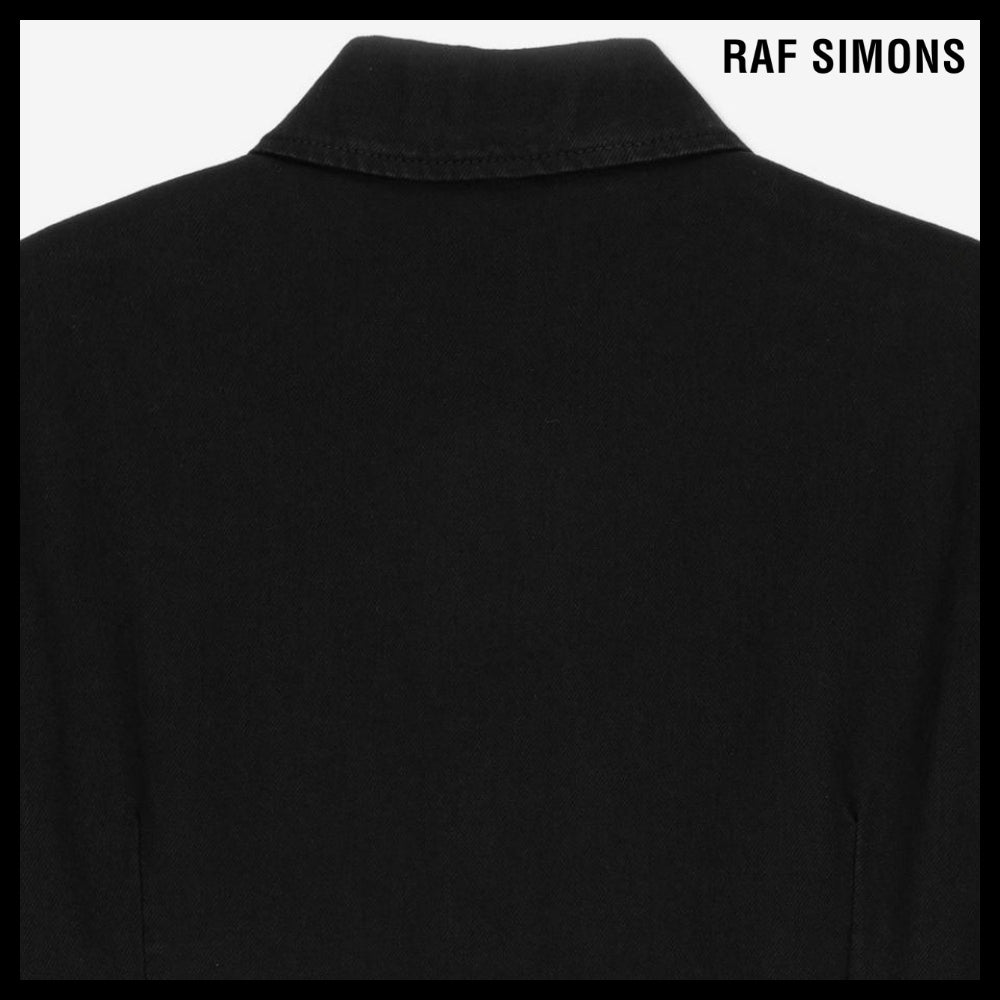 【RAF SIMONS】ロゴ パッチ シャツ ブラック