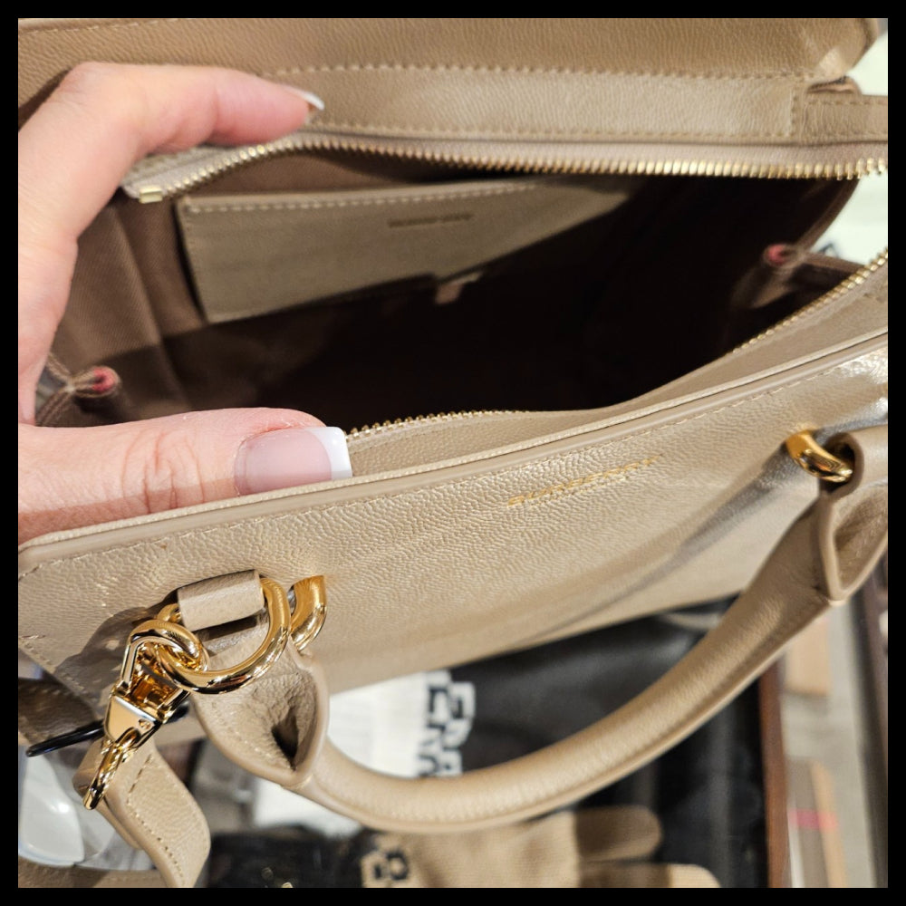 【BURBERRY】BANWELL house check mini tote bag chestnut beige