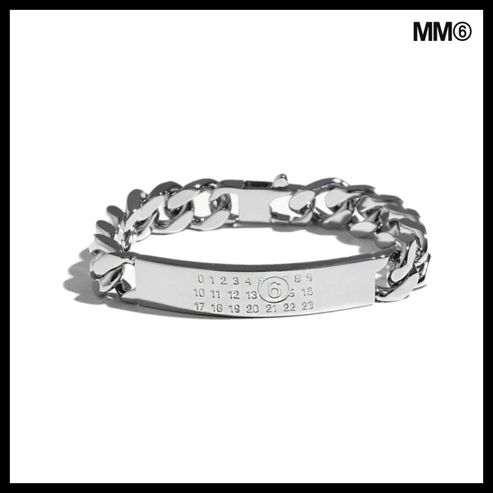 【MM6 Maison Margiela】MM6 Numbering Logo Chain Bracelet