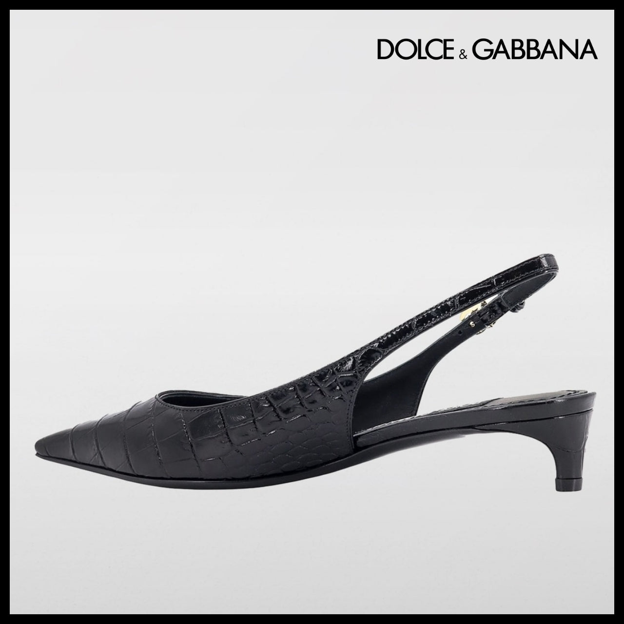 【Dolce & Gabbana】Slingback with Logo