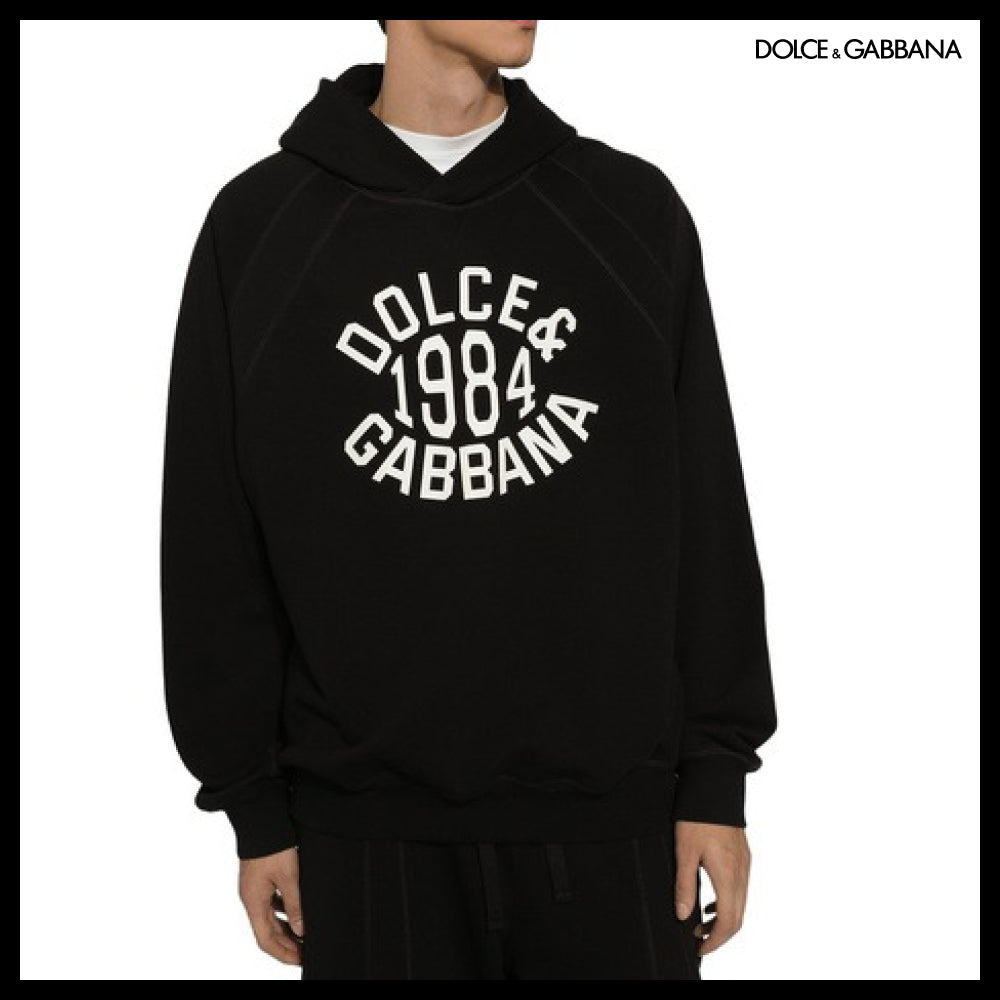 【Dolce & Gabbana】HOODIE WITH DOLCE&GABBANA PRINT