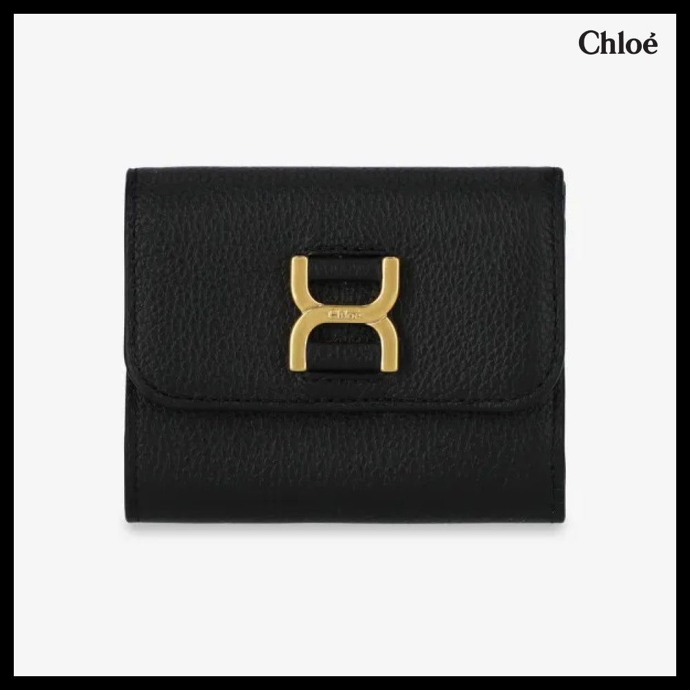【Chloe】Marcie Trifold Wallet Black