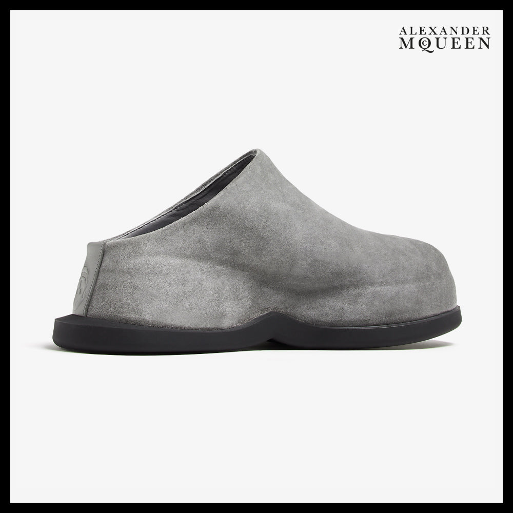 【Alexander Mcqueen】Wave Mules Suede Slip-On
