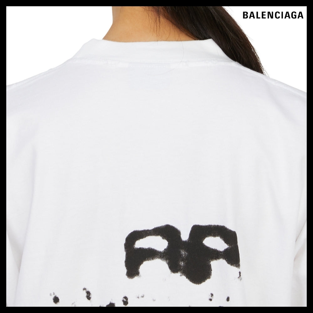 【BALENCIAGA 】Hand-Drawn BB Icon Crewneck T-Shirt MediumFit
