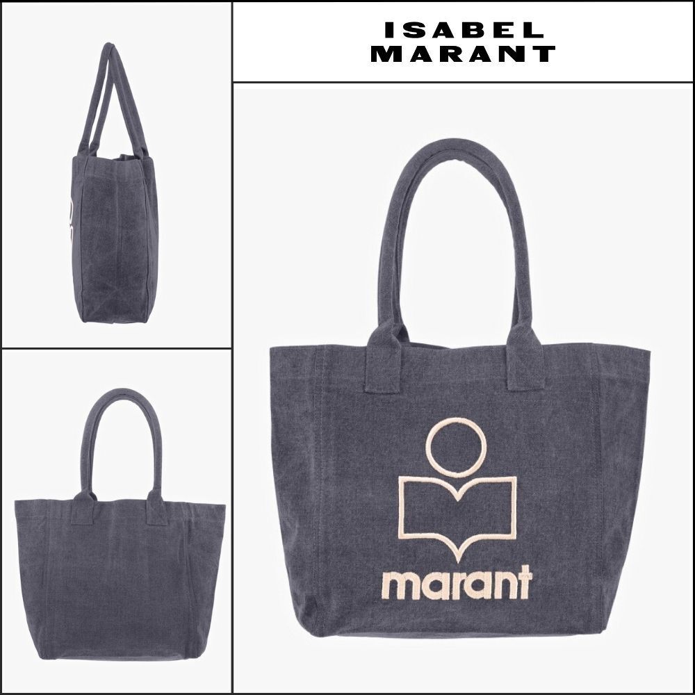 【Isabel Marant】Yankee Logo Small Tote Bag Fade Black