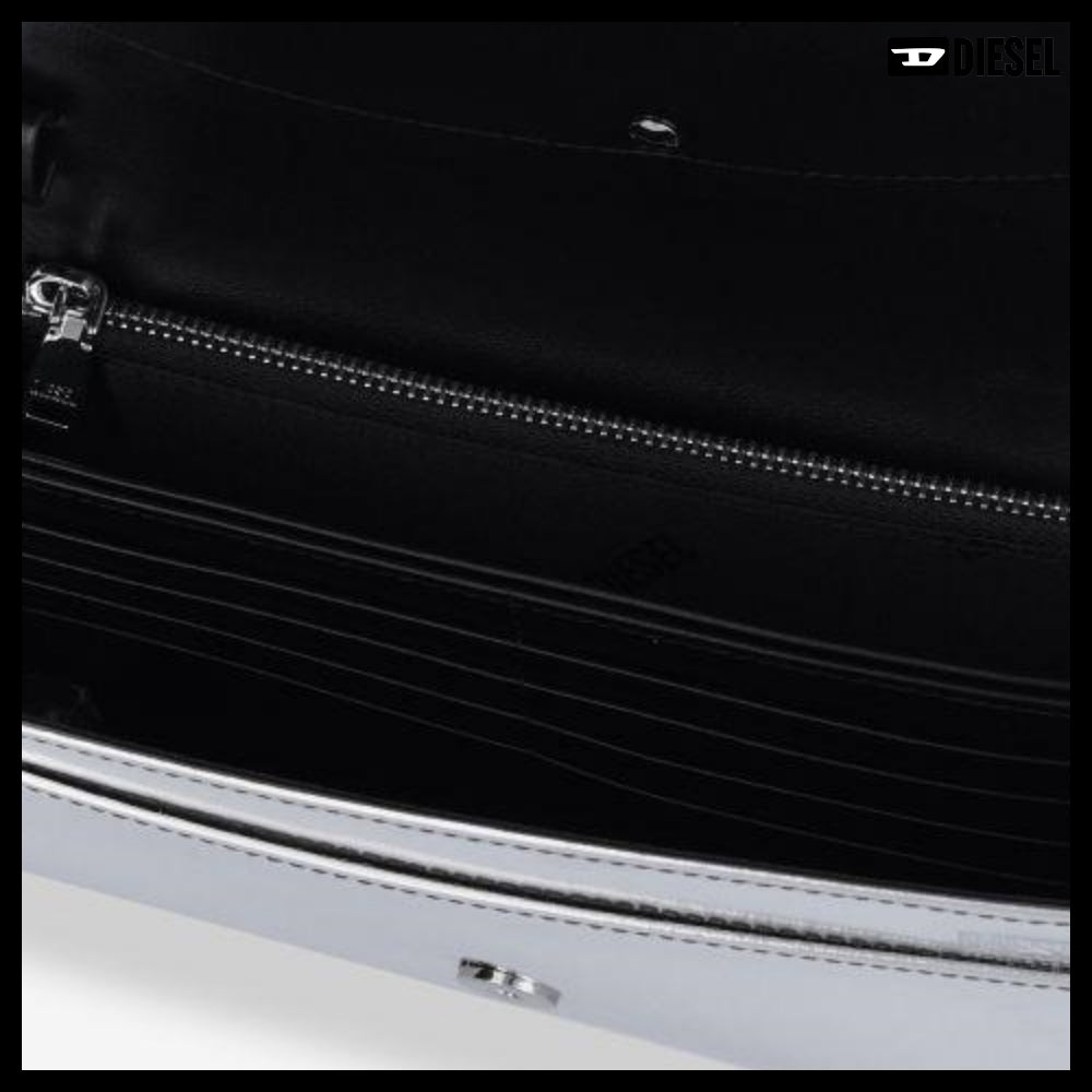 【DIESEL】1DR Strap Wallet - Silver