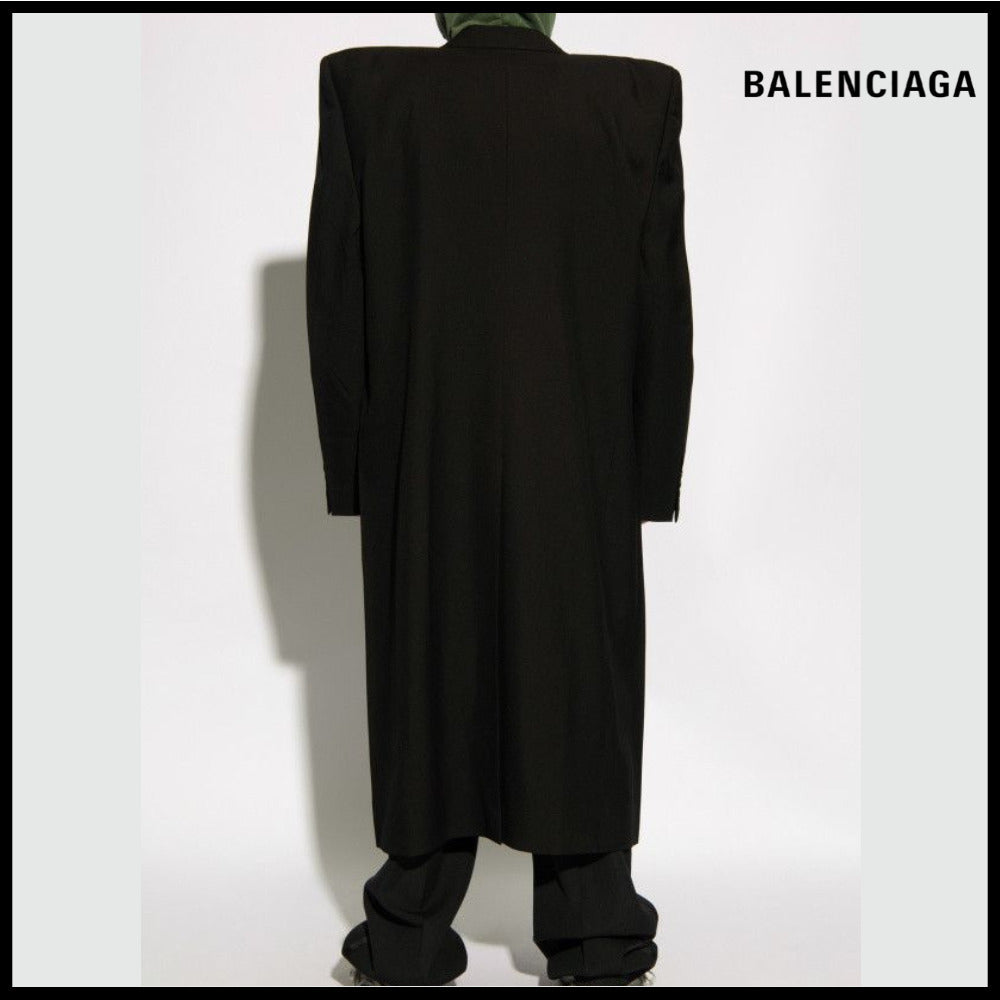 【BALENCIAGA】Boxy SB Coat in Black