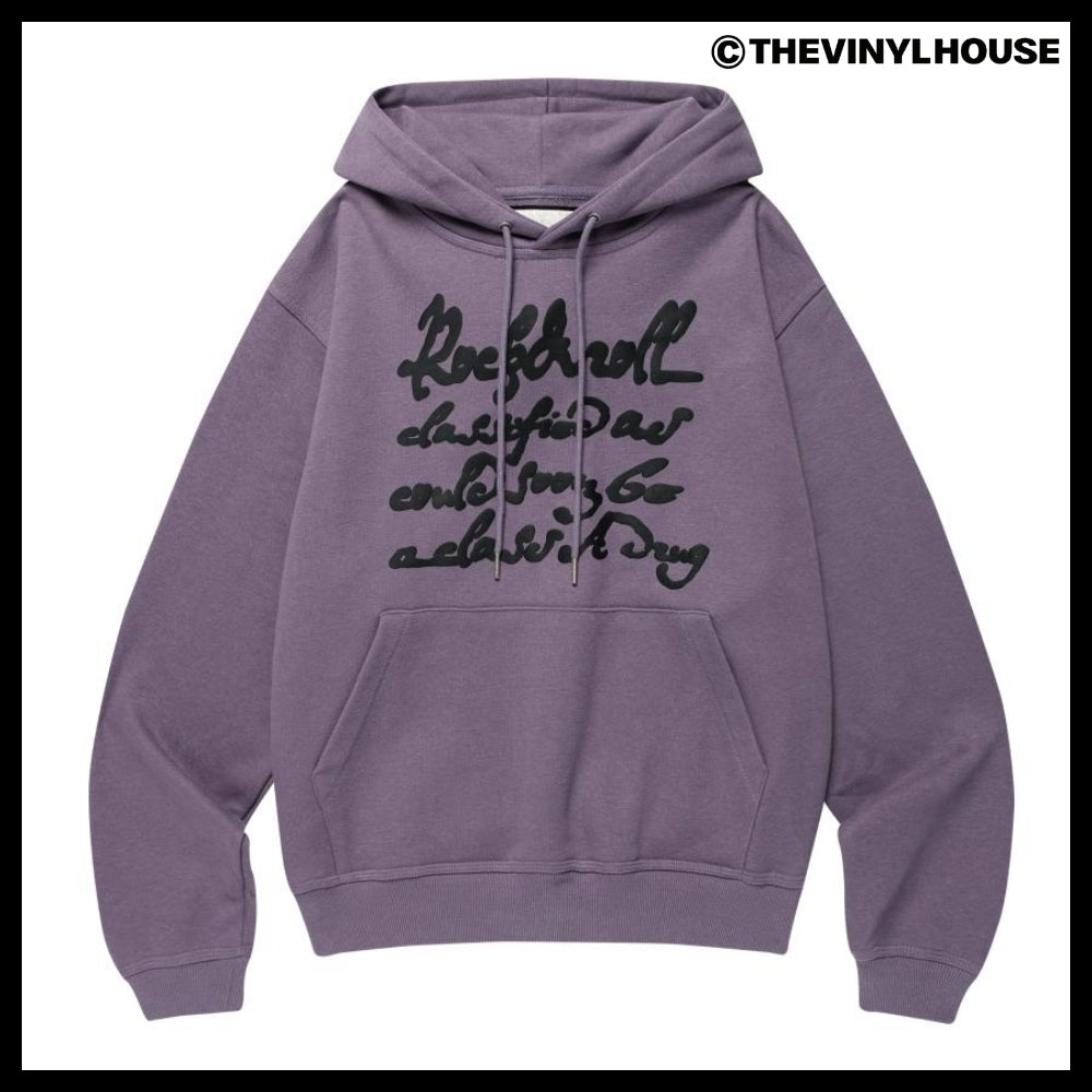 【THEVINYLHOUSE】Cursive writing typo hoodie (4 colors)