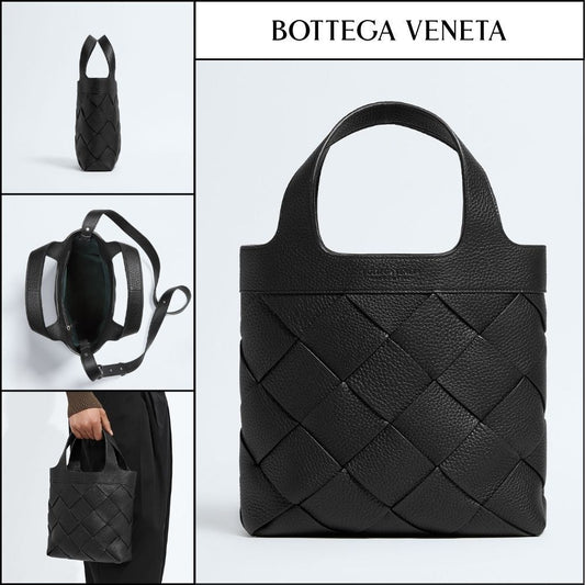 ◆BOTTEGA VENETA◆SMALL DIAGO TOTE BAG BLACK