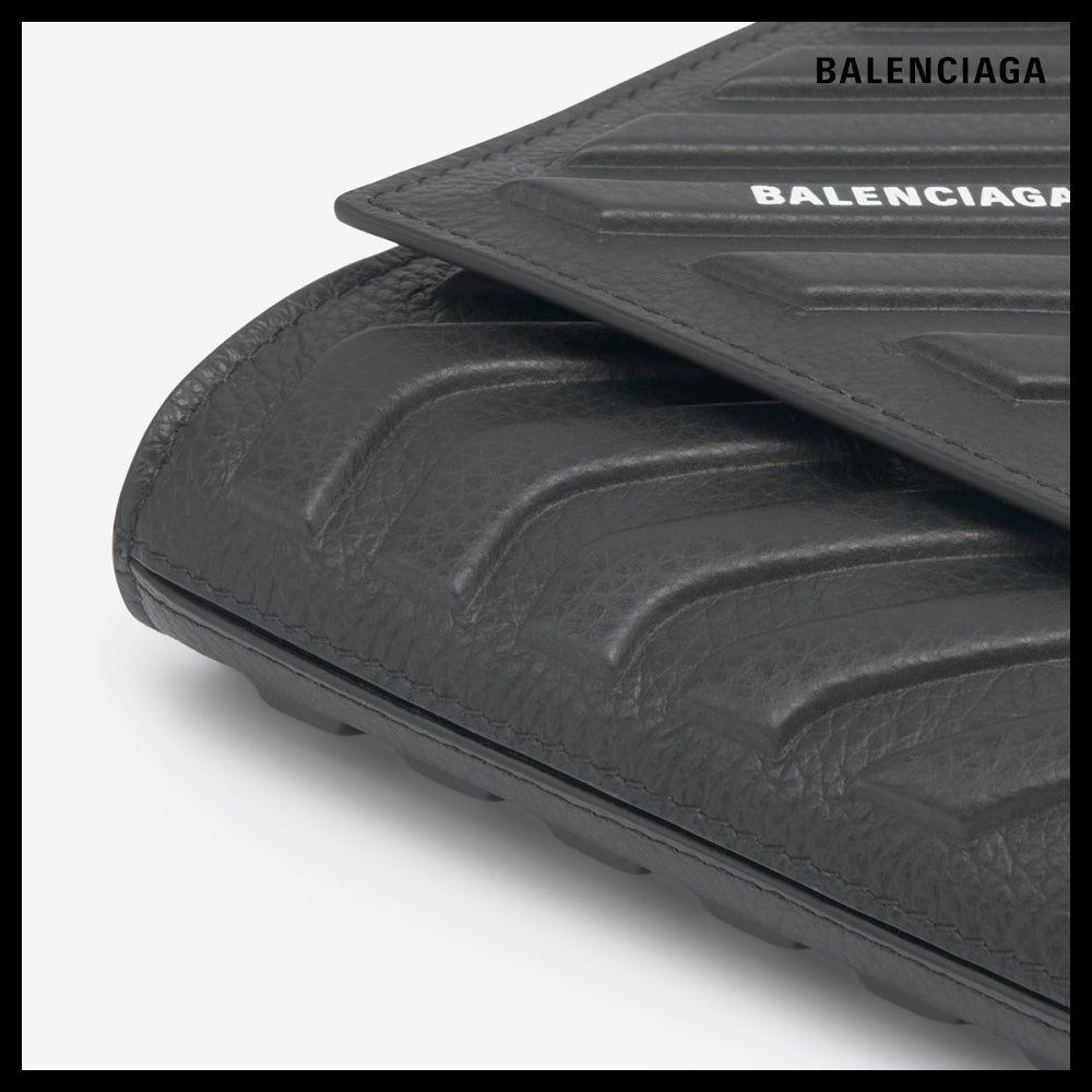 【BALENCIAGA】カー ストラップ フォンポーチ - ブラック