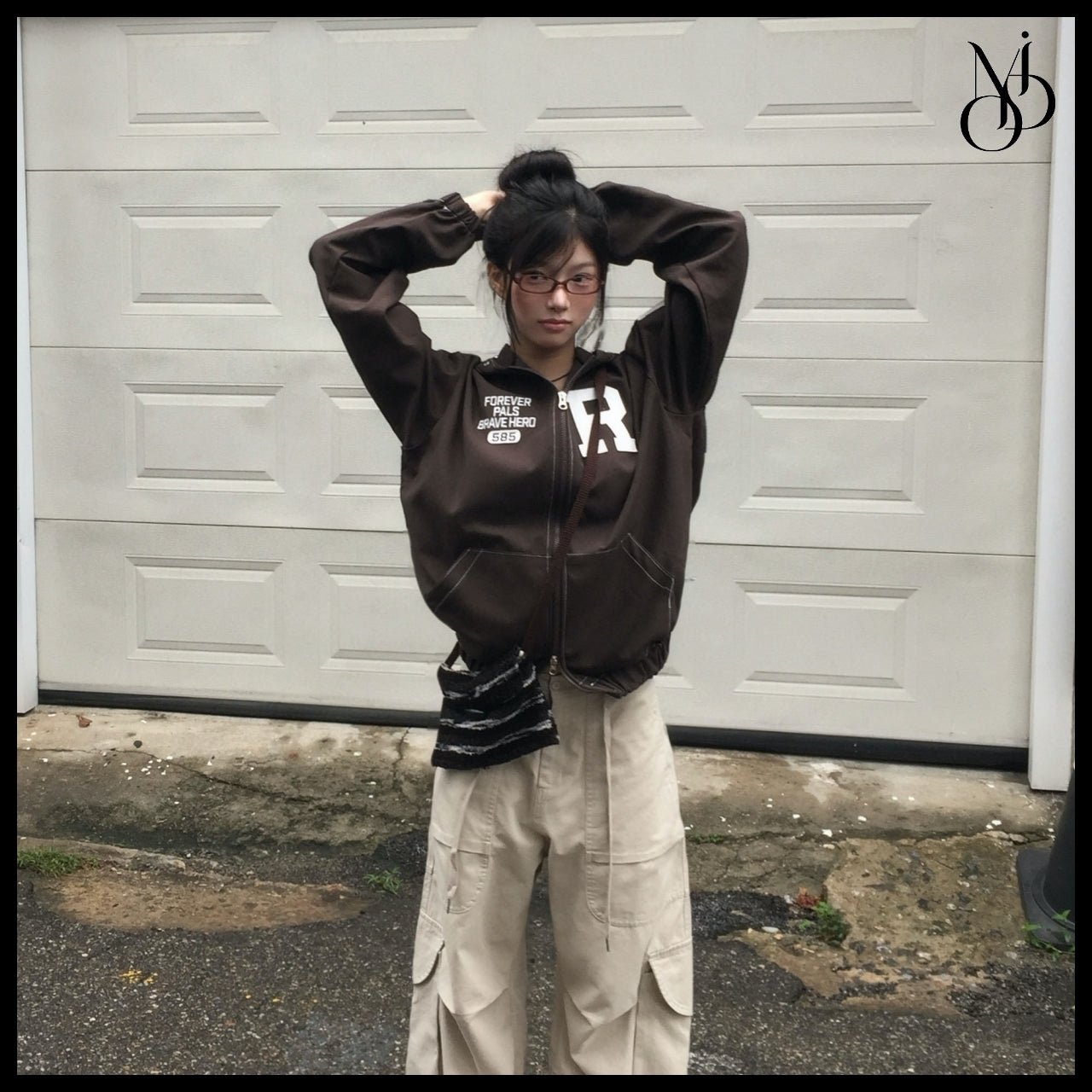 【MODIMOOD】Forward Work Hoodie Zip-Up 3 Colors