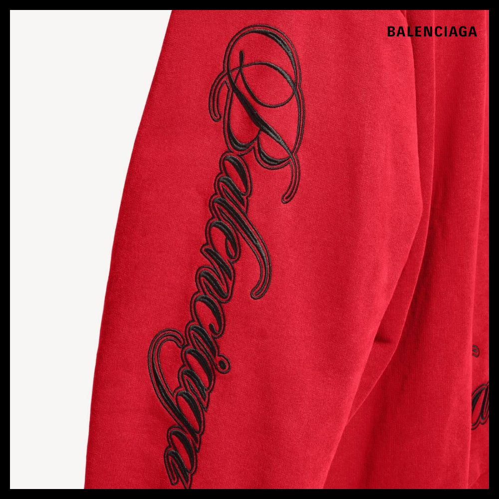 【BALENCIAGA】Cursive Oversized Hoodie