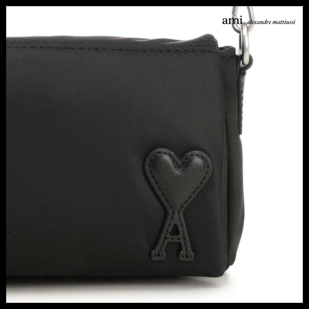 【ami】Black Crossbody Bag
