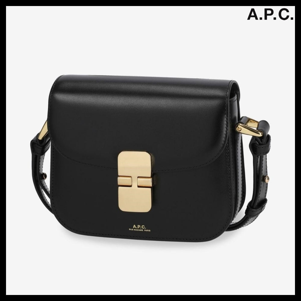 【A.P.C.】Small Myco Cabas Tote Bag Black