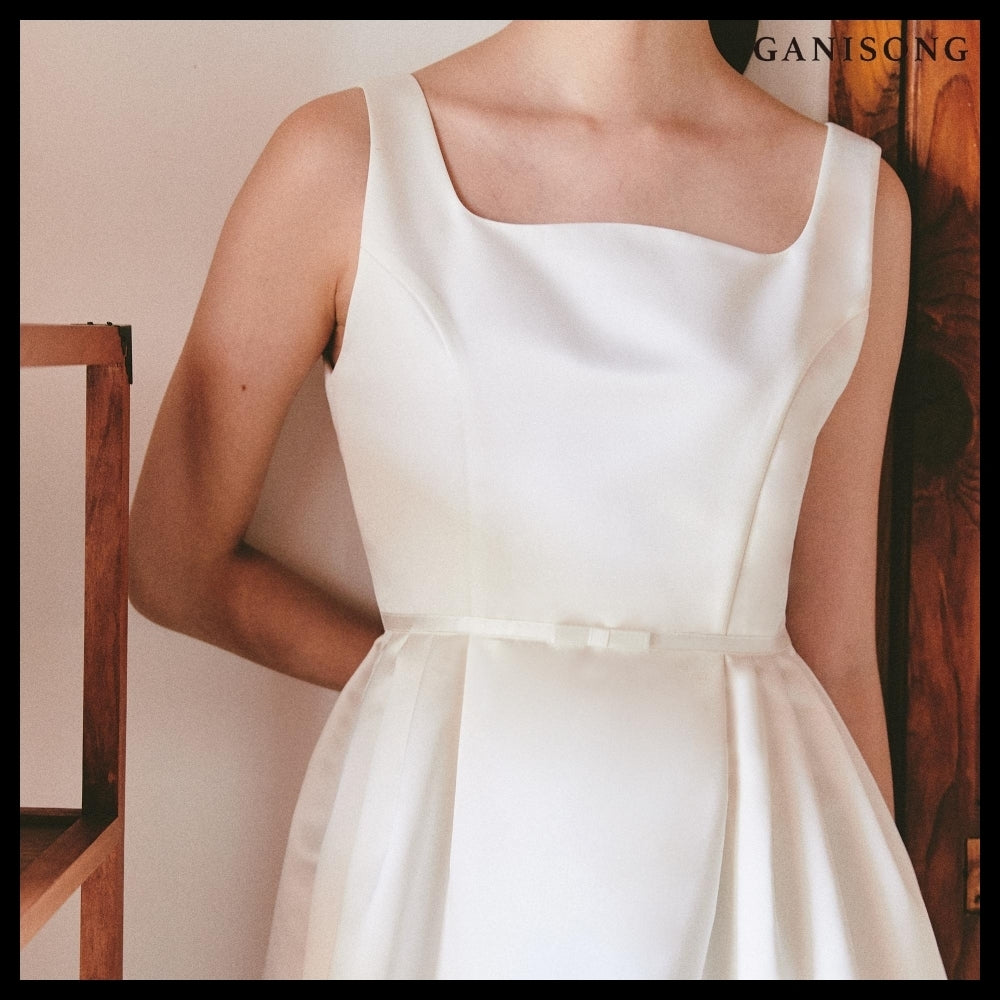 【GANISONG】Bridal Audrey Lady Dress White