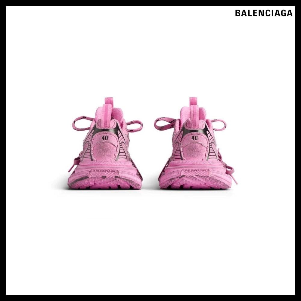 【BALENCIAGA】3XL SNEAKER PINK DESTROYED CANVAS