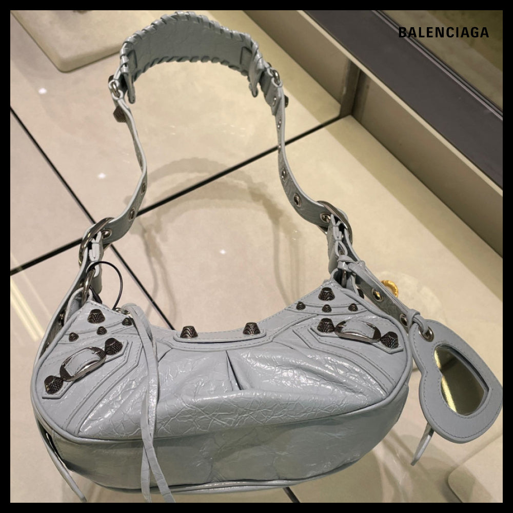 【BALENCIAGA】Le Cagole XS Shoulder Bag Aqua
