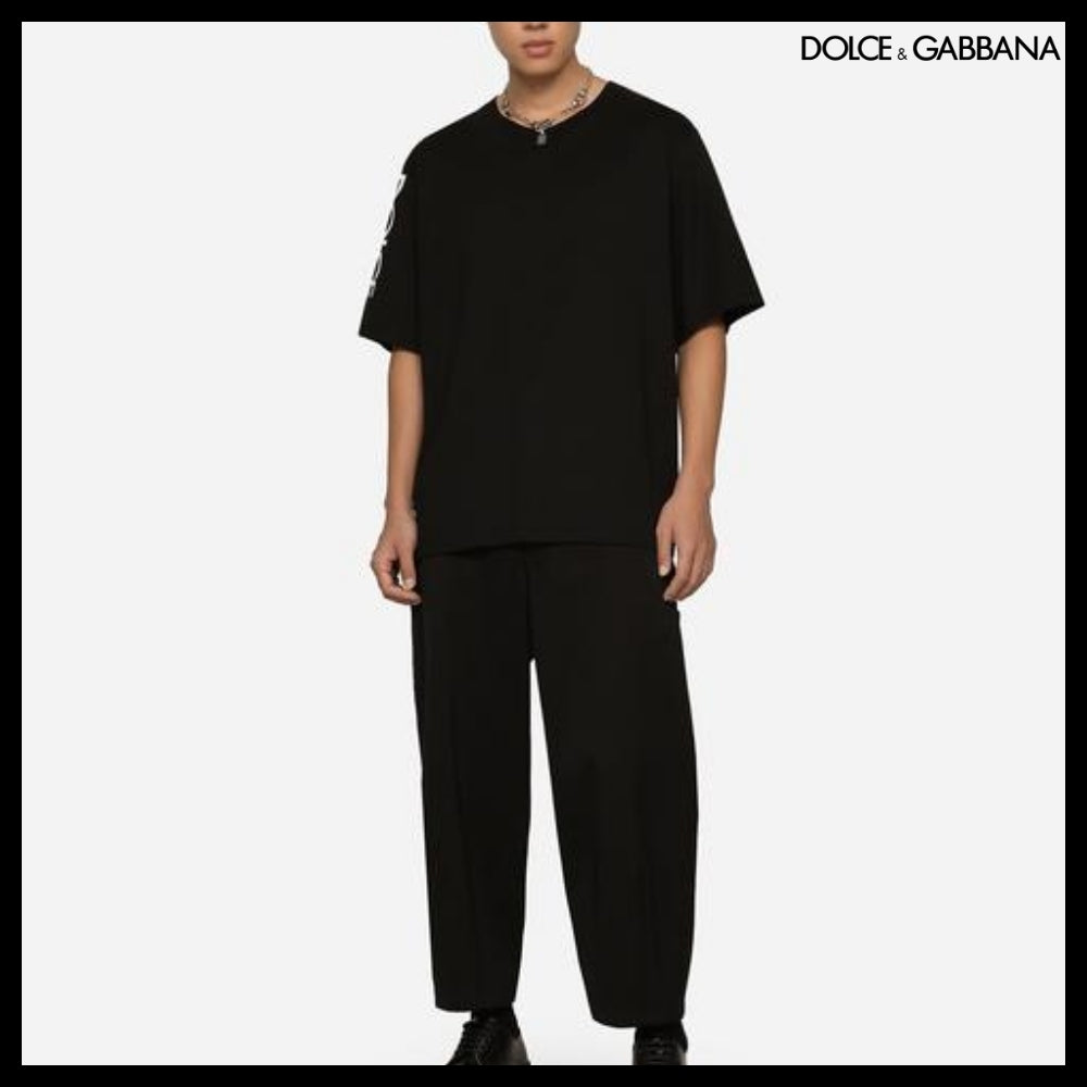 【Dolce&Gabbana】COTTON ROUND NECK T SHIRT DOLCE GABBANA
