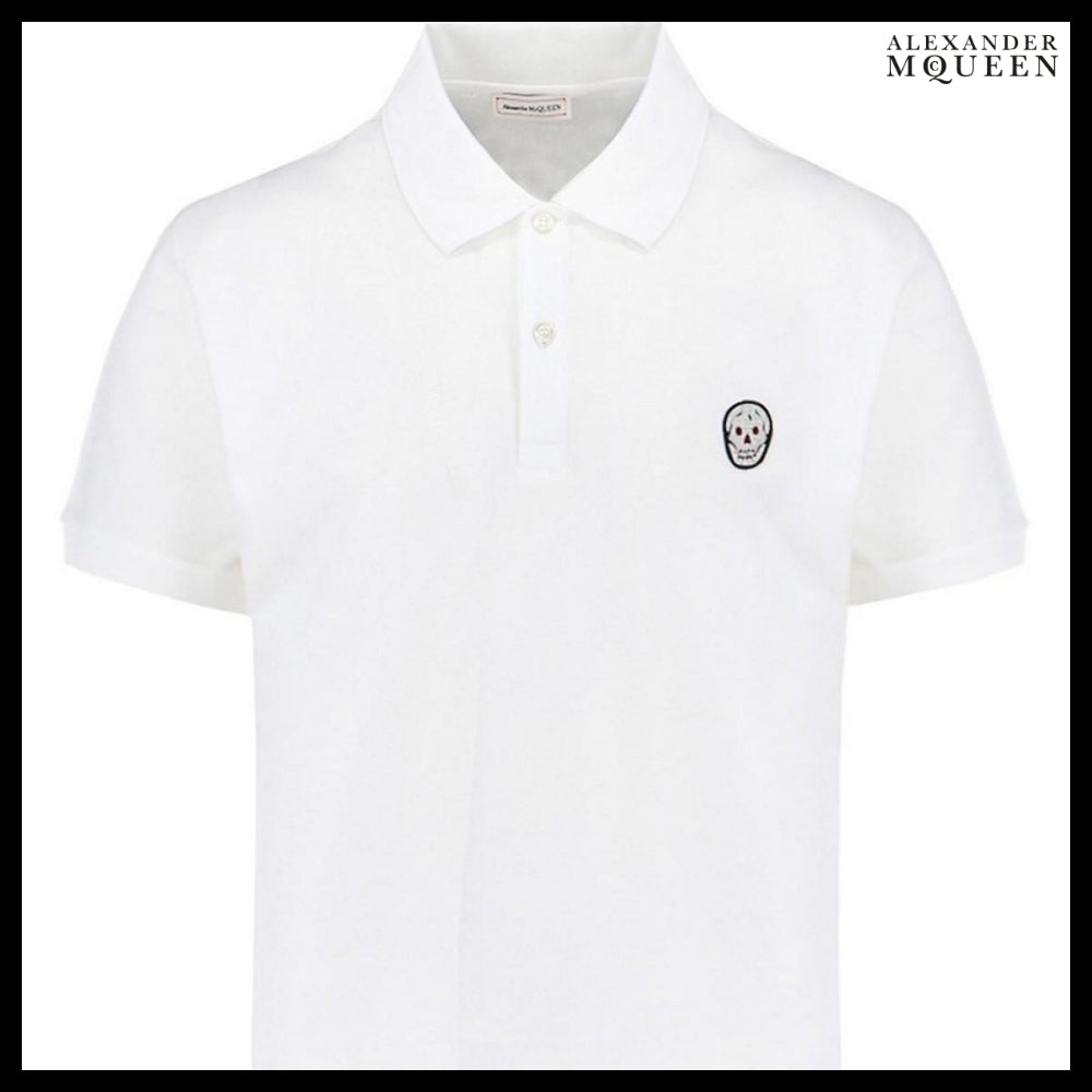【Alexander Mcqueen】Logo Polo T-shirt with Classic Collar