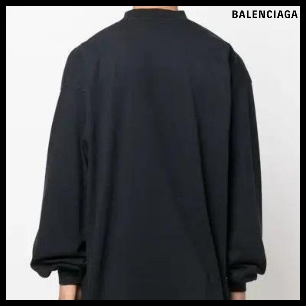【BALENCIAGA】Tab Long Sleeve T-Shirt Oversized