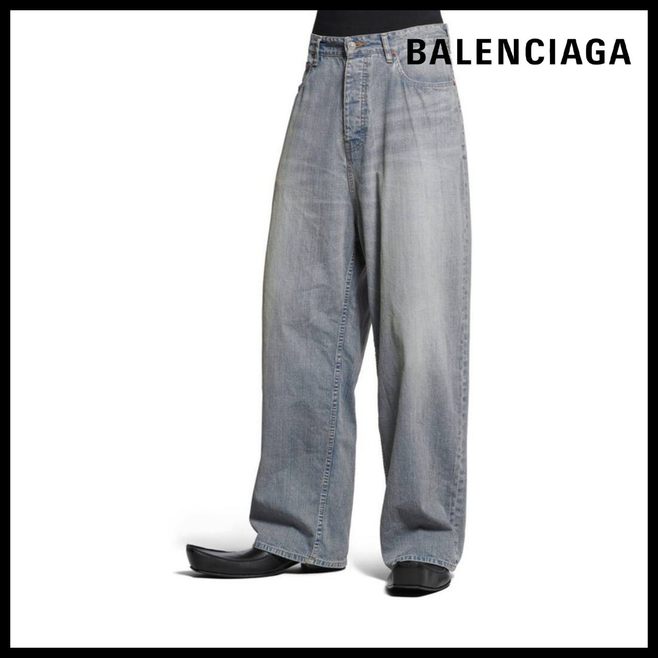★BALENCIAGAアウトレット セール ★Baggy Pants in Blue