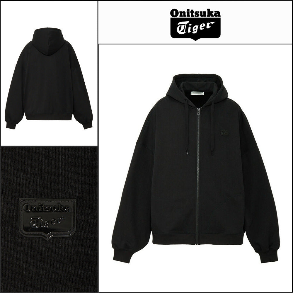 【ONITSUKA TIGER】Small patch hood zip-up
