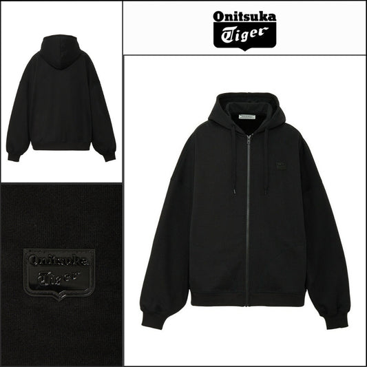 【ONITSUKA TIGER】Small patch hood zip-up