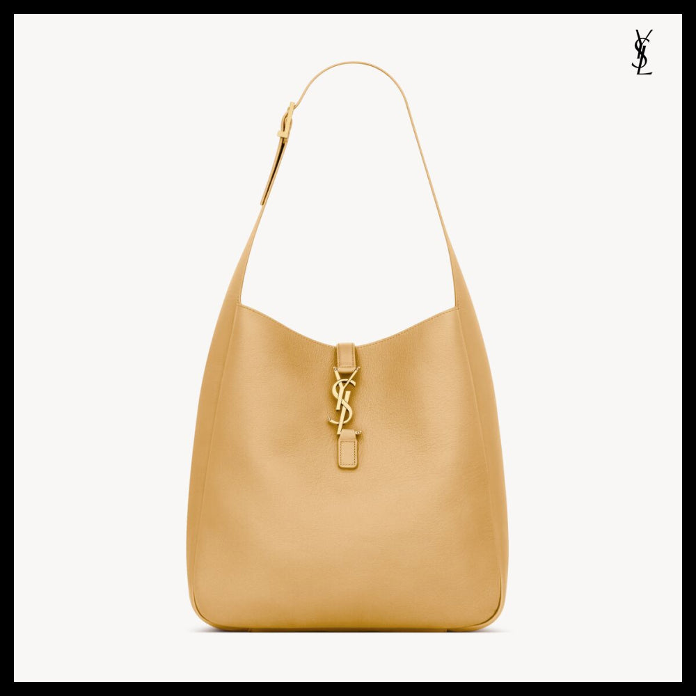 【Saint Laurent】Grained Leather Soft LE 5 A 7 Large Bag
