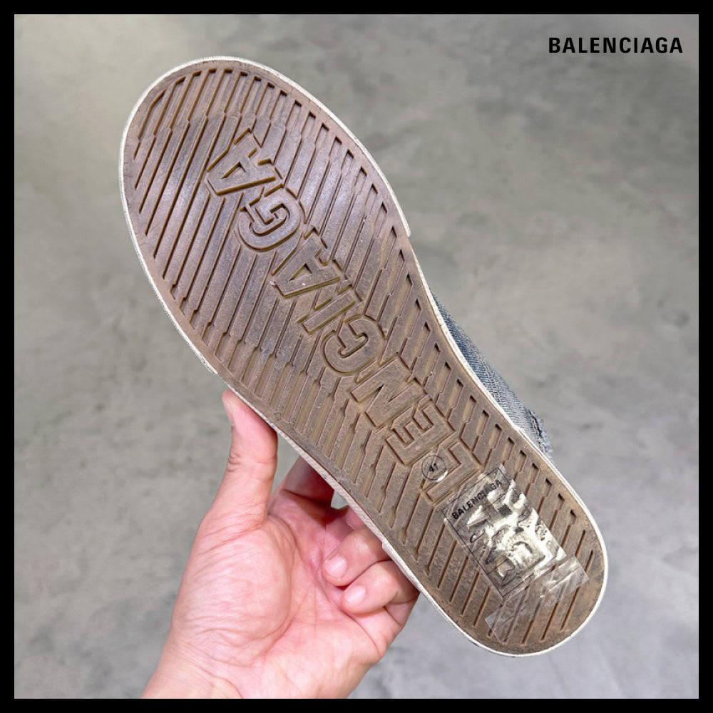 ★BALENCIAGAアウトレット セール ★Denim Paris Mule Sneakers