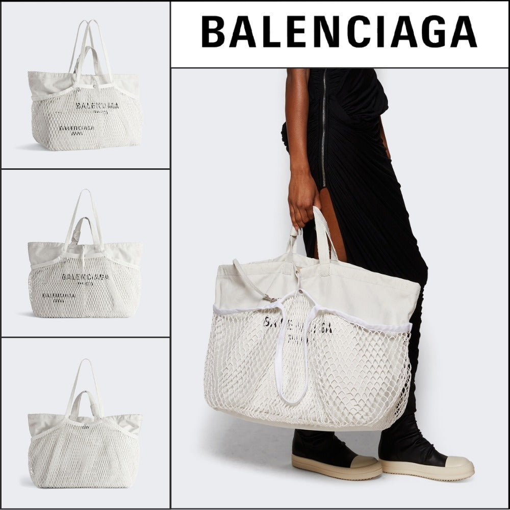 【BALENCIAGA 】24/7 L Shopping Bag White