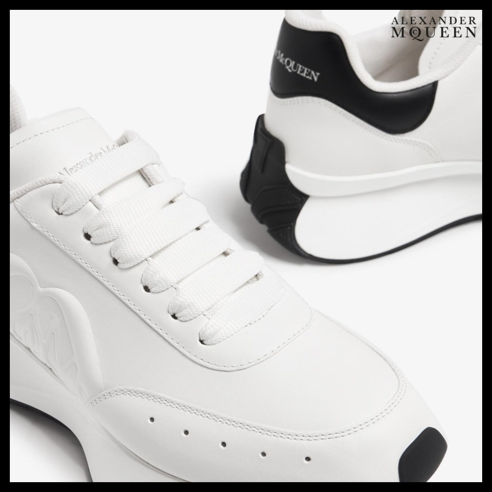 【Alexander Mcqueen】Sprint Runner Sneakers Black White