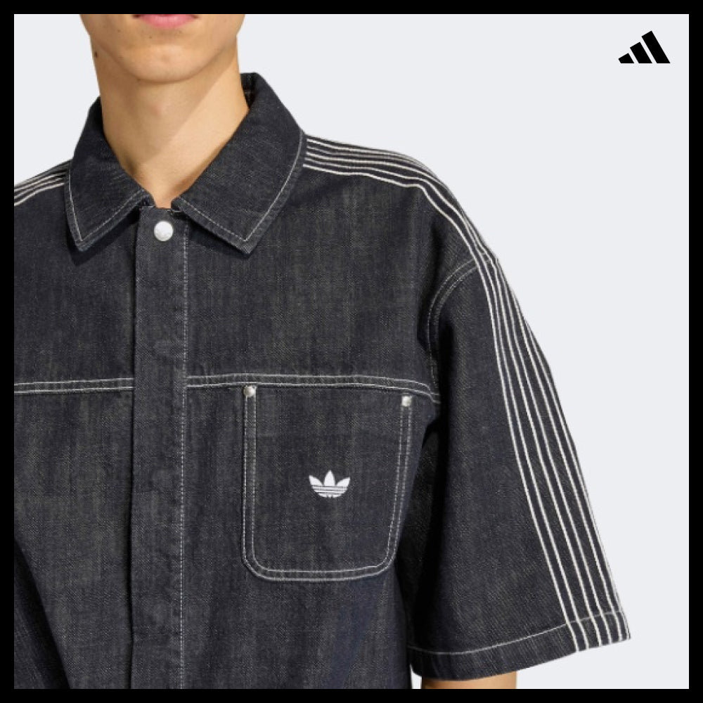 【ADIDAS】Originals Denim Short Sleeve Work Shirt