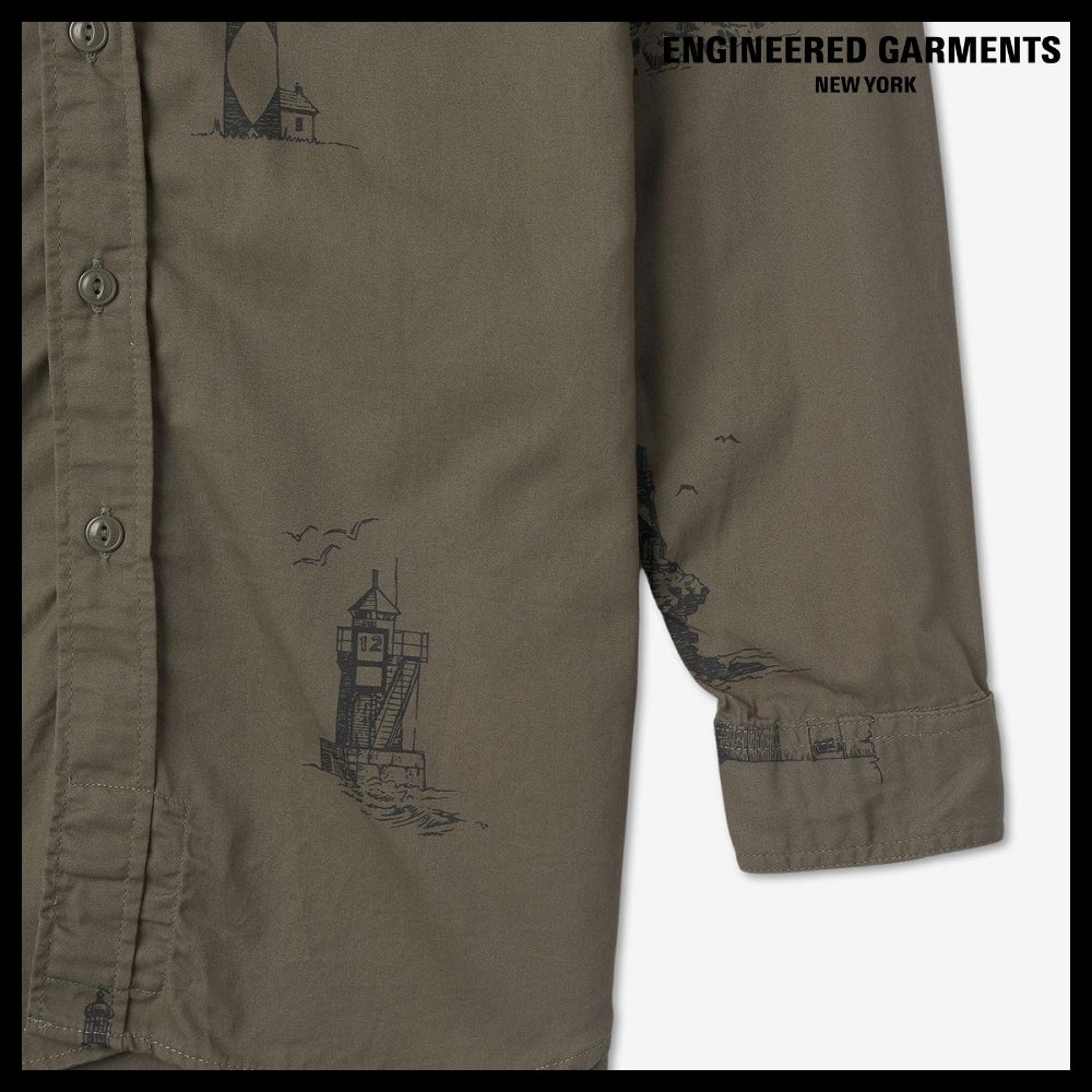 ◆Engineered Garments◆ ワークシャツ オリーブ ブランド 定番