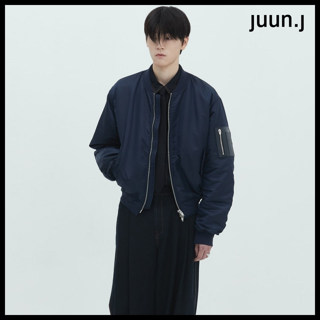 【JUUN.J】Regular Fit Light MA-1 Jumper Navy