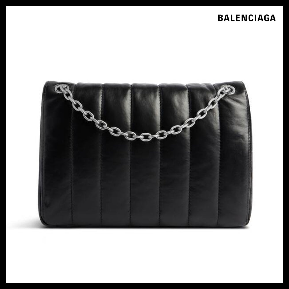 【BALENCIAGA】Monaco mini quilted bag black