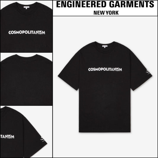 ◆Engineered Garments◆ プリント クロス クルーネック Tシャツ