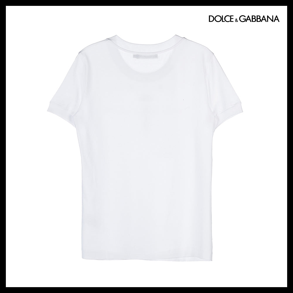 【Dolce & Gabbana】Logo Jersey T-Shirt White