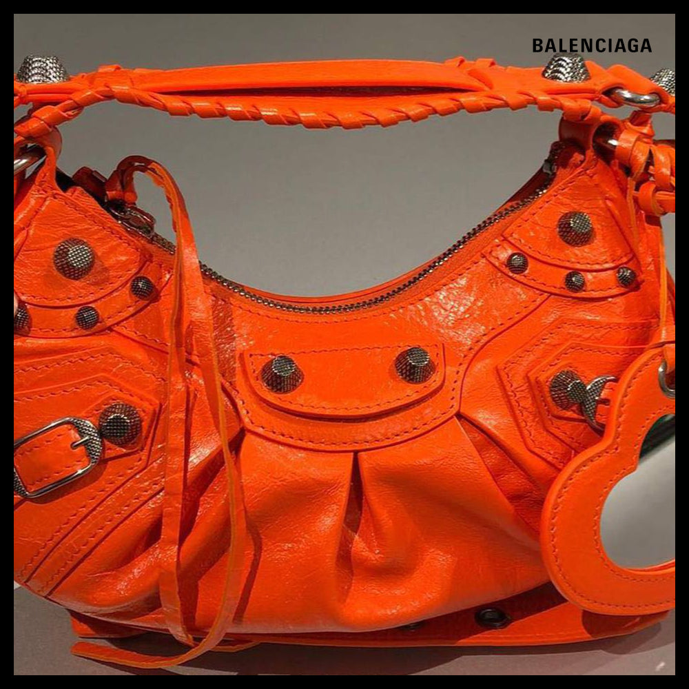 【BALENCIAGA】Le Cagole XS Shoulder Bag Fluo Orange