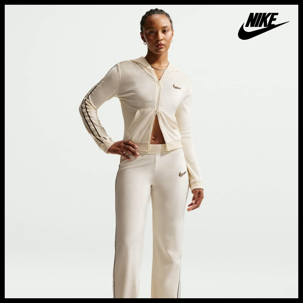 【NIKE】Sportswear Full-Zip Long Sleeve Hooded Top W