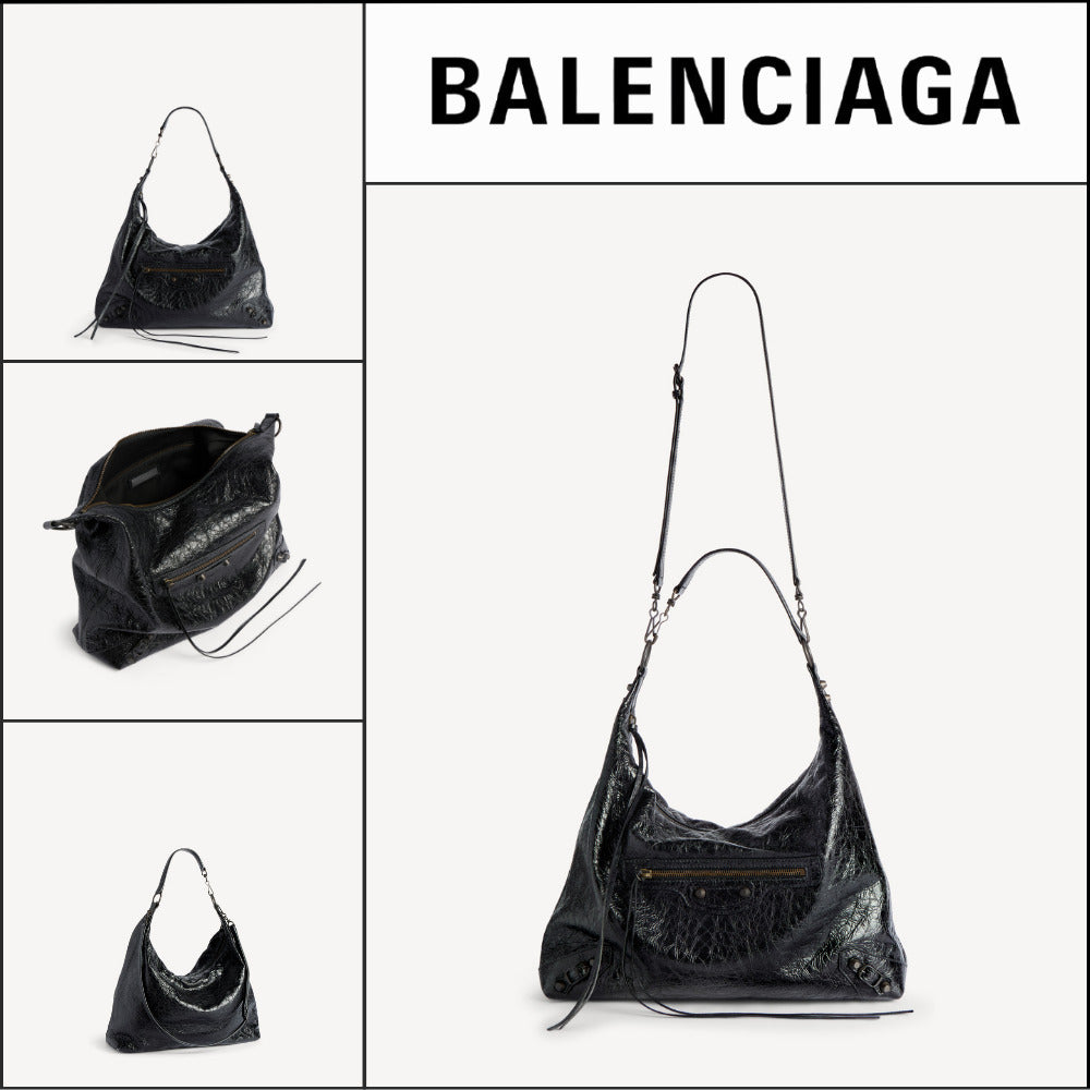 【BALENCIAGA】Le City Hobo Bag Medium Black