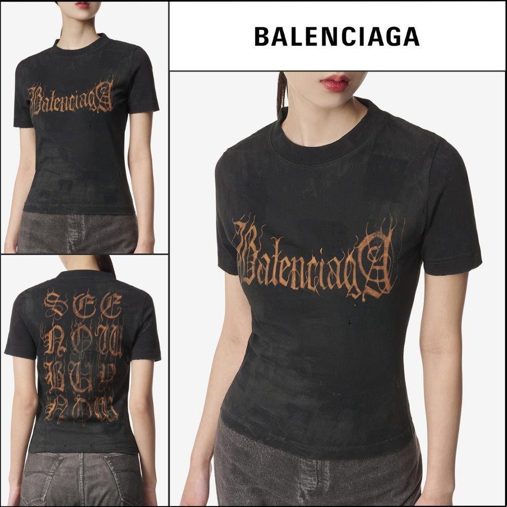 【BALENCIAGA】Heavy Metal Small Fit Short Sleeve T-shirt