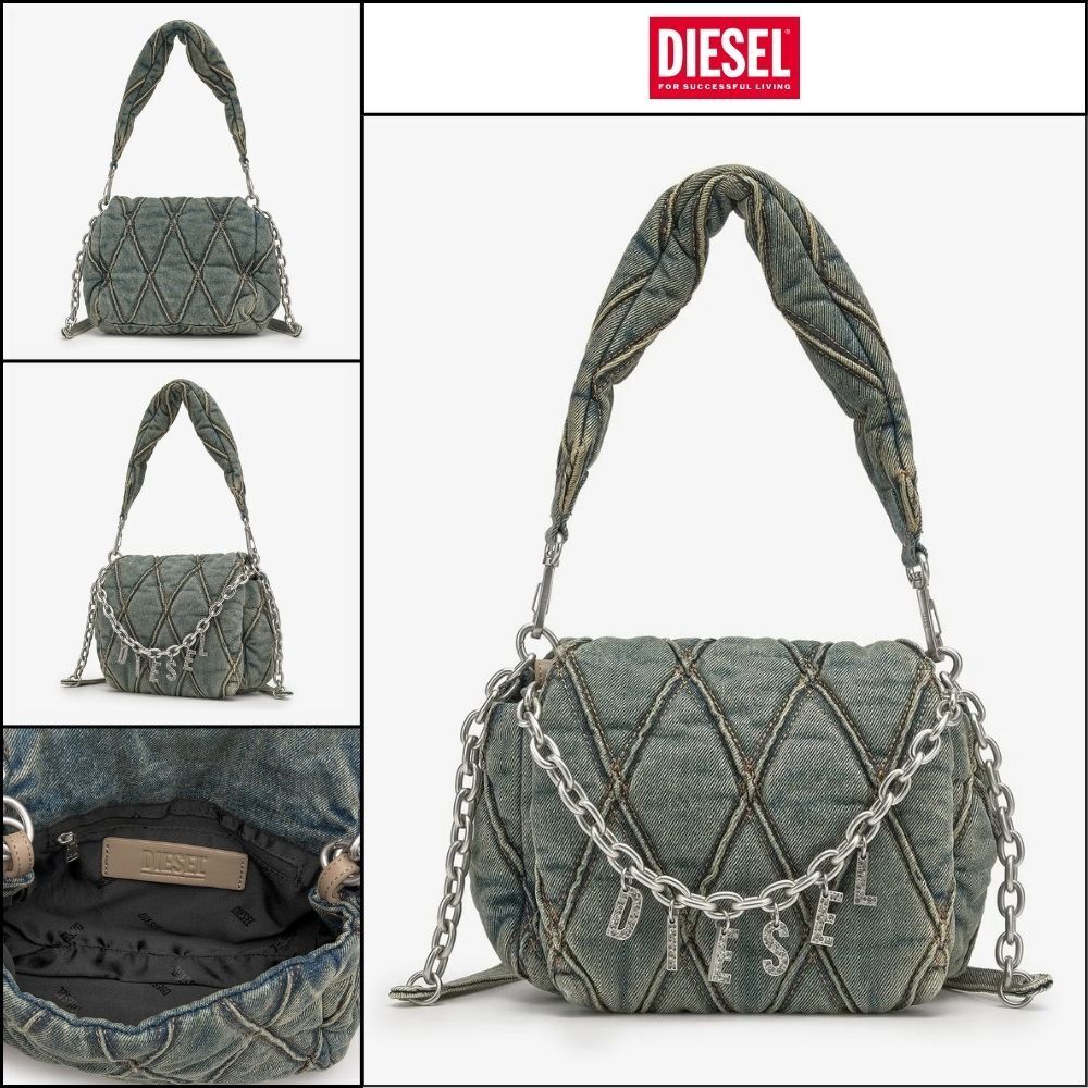 【DIESEL】Charm D S Shoulder Bag - Blue