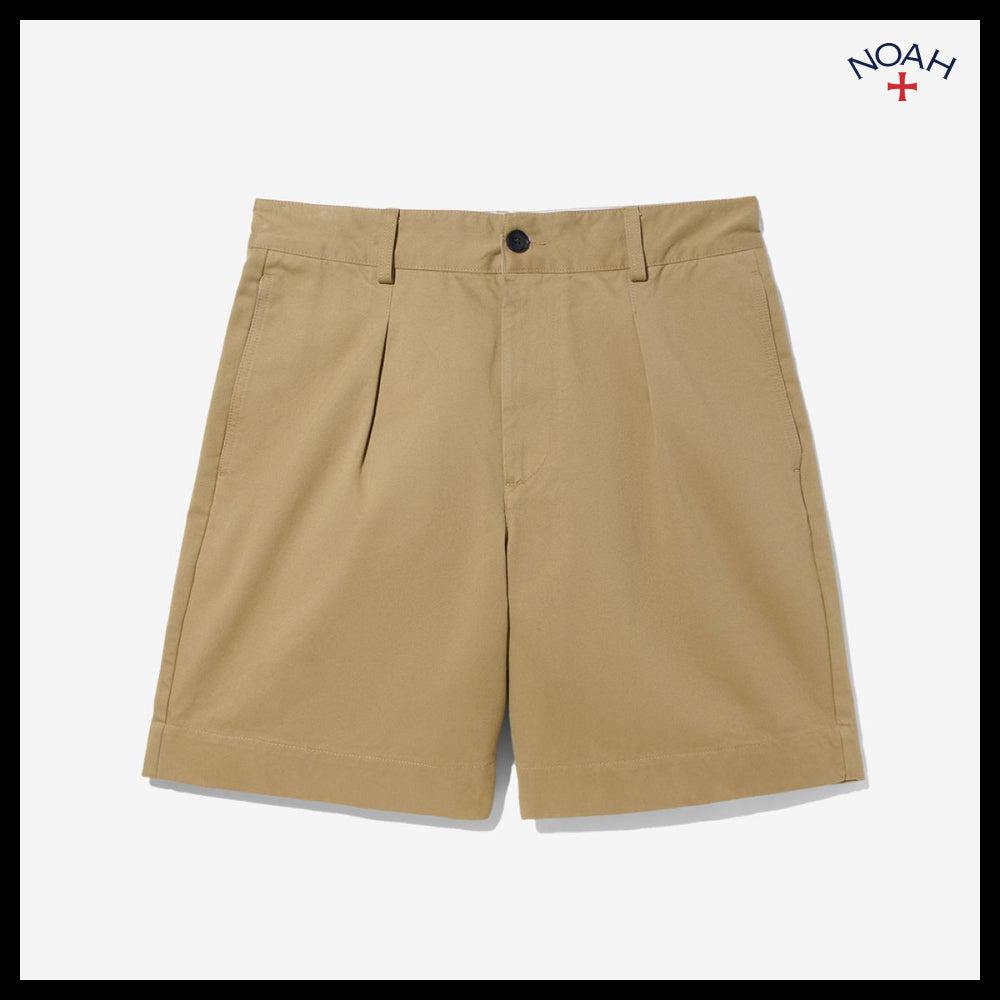 【Noah】Single pleat baggy shorts khaki