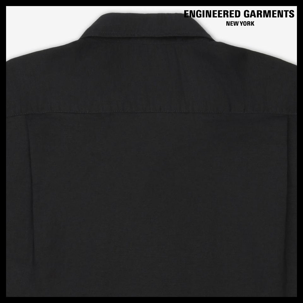 ◆Engineered Garments◆ キャンプシャツ ブラック 人気 売れ筋